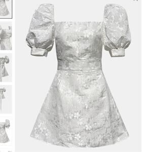 NWT Madeleine Simon Studio Happily Ever After Dress White Size XS Bow